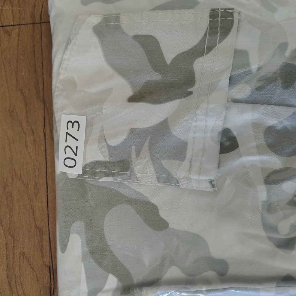 Free for Humanity Jogger Pants Women M Grey Camo Drawstring Viscose Blend Italy - Picture 8 of 8